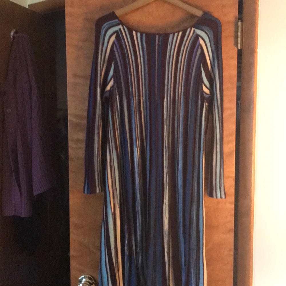 Dress. Knit and mesh. Size Large bit roomy